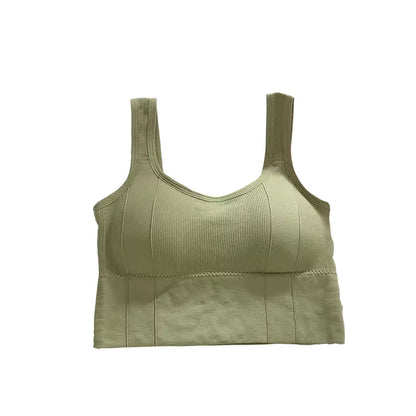 1Pcbreathable Sports Bra Anti-Sweat Fitness Top Women Seamless Yoga Bra Shockproof Crop Top Push up Sport Bra Gym Workout Top