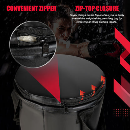 56/63Lbs Filled Punching Bag Set with Boxing Gloves