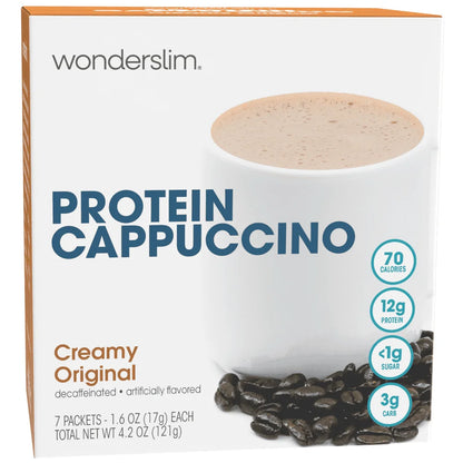 Protein Cappuccino Mix, Creamy Protein Coffee Powder, 12G Protein, Low Sugar (7Ct)