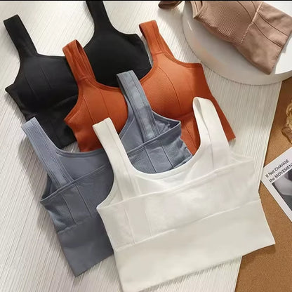 1Pcbreathable Sports Bra Anti-Sweat Fitness Top Women Seamless Yoga Bra Shockproof Crop Top Push up Sport Bra Gym Workout Top
