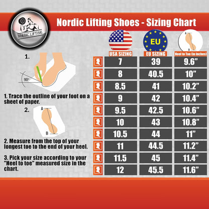 MEGIN Deadlift Shoes – Elevated Heel Gym Footwear for Powerlifting, Weightlifting & Strength Training – Non-Slip Sole Lifting Shoes for Men
