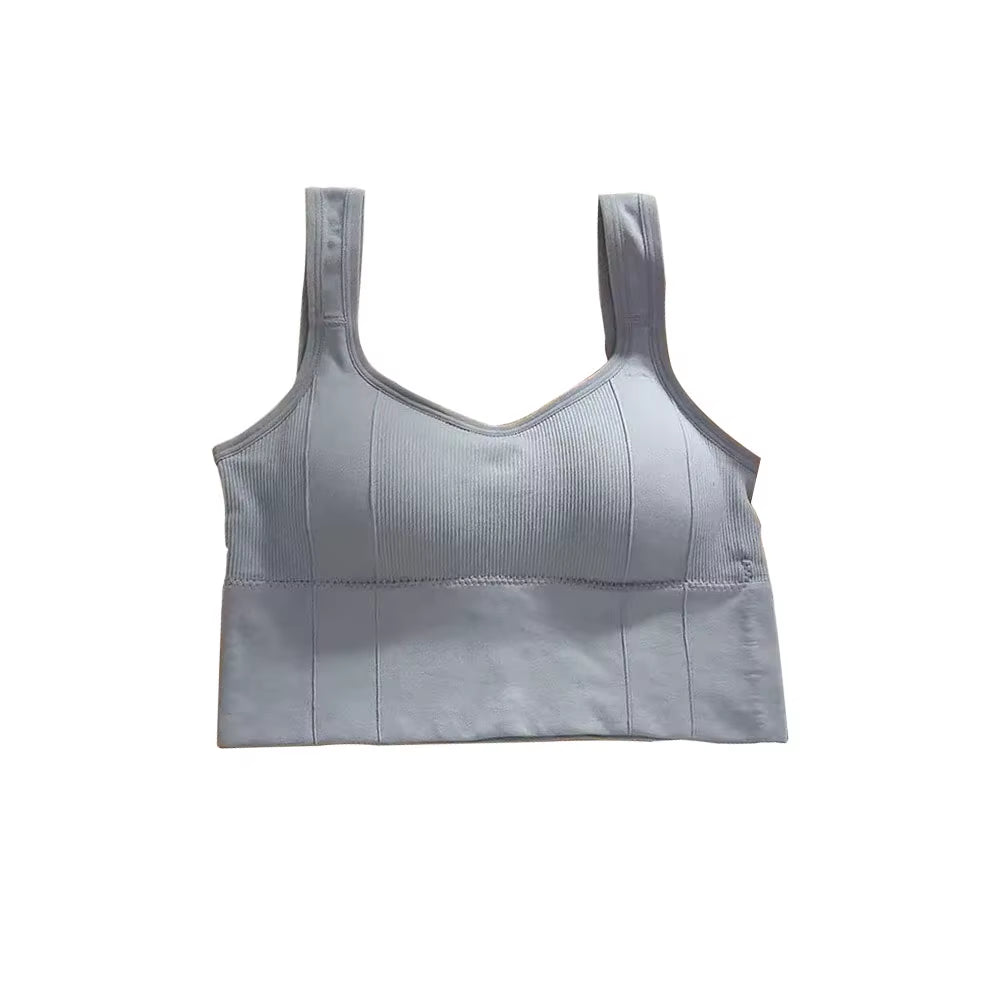 1Pcbreathable Sports Bra Anti-Sweat Fitness Top Women Seamless Yoga Bra Shockproof Crop Top Push up Sport Bra Gym Workout Top