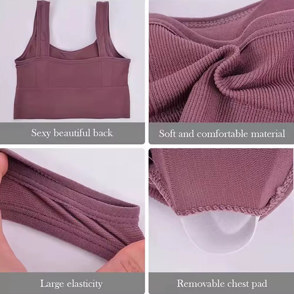 1Pcbreathable Sports Bra Anti-Sweat Fitness Top Women Seamless Yoga Bra Shockproof Crop Top Push up Sport Bra Gym Workout Top