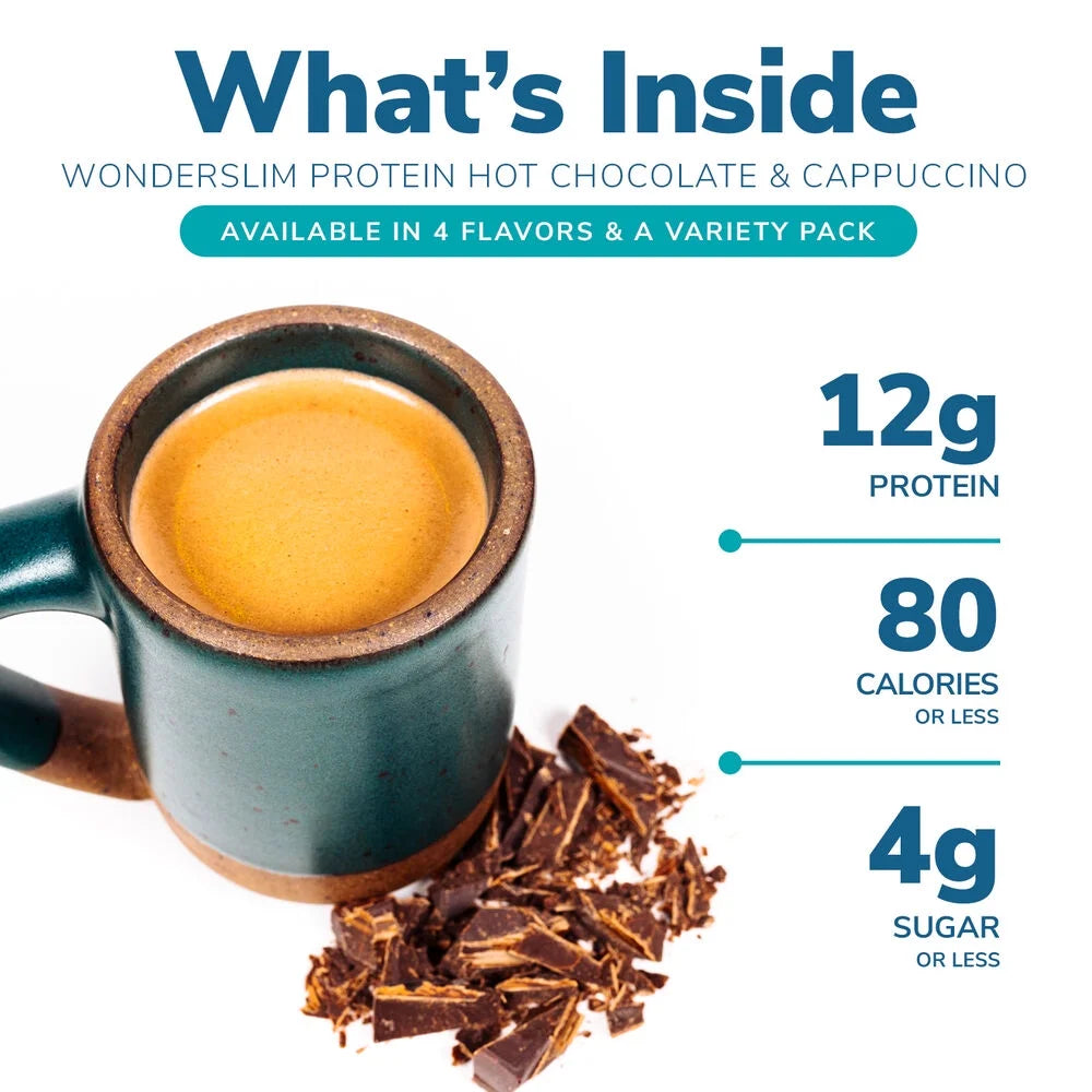 Protein Cappuccino Mix, Creamy Protein Coffee Powder, 12G Protein, Low Sugar (7Ct)