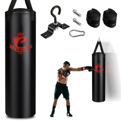 56/63Lbs Filled Punching Bag Set with Boxing Gloves